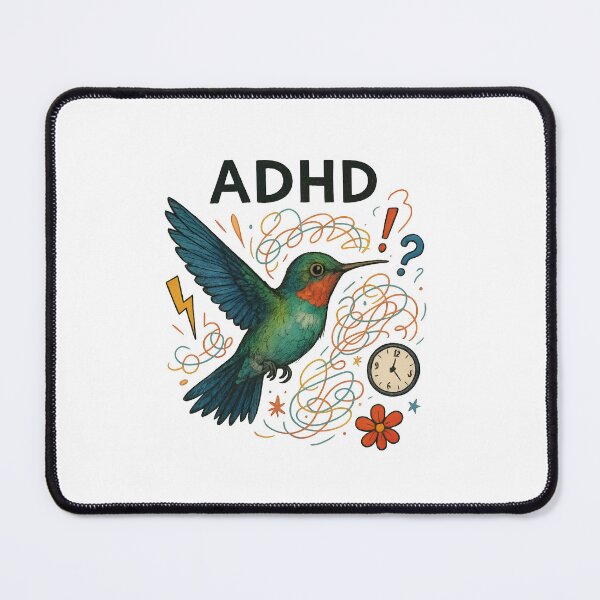 Item preview, ADHD Hummingbird Illustration designed and sold by ndmedia.