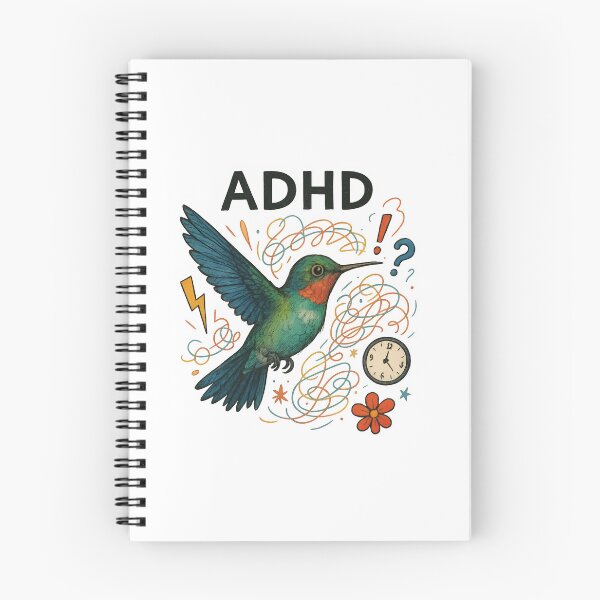 Item preview, ADHD Hummingbird Illustration designed and sold by ndmedia.