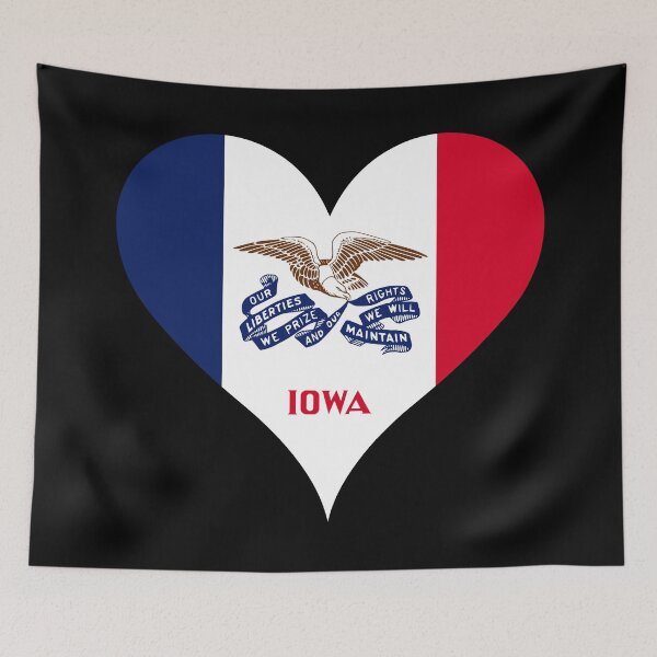Item preview, Iowa Heart Flag designed and sold by NTGUILTY.