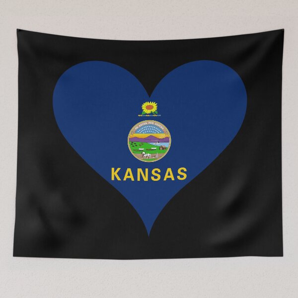 Item preview, Kansas Heart Flag designed and sold by NTGUILTY.