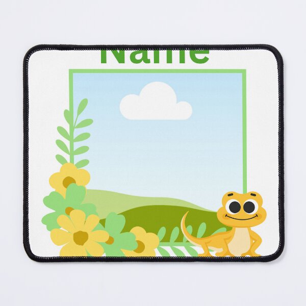 Item preview, Cute Yellow Gecko with Flowers Personalized Mug for Baby Boy  designed and sold by MonyVeli.
