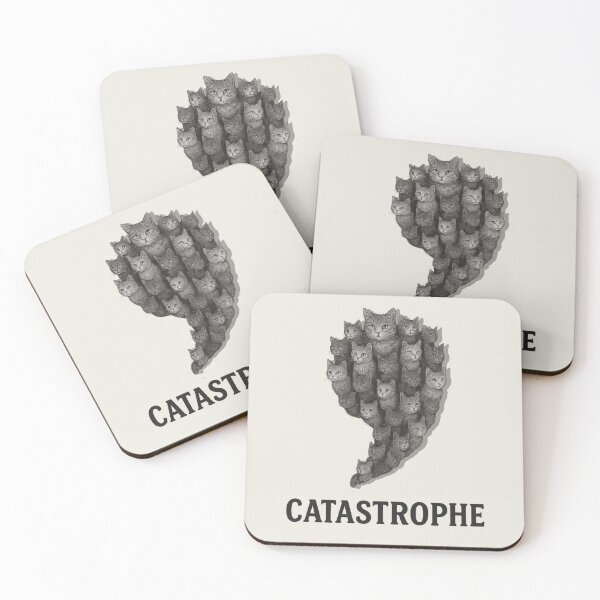Item preview, Catastrophe – Funny Cat Pun designed and sold by hangmeart.