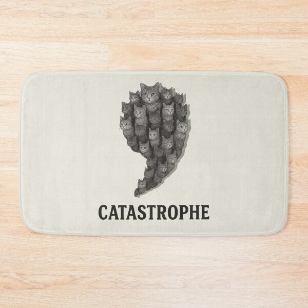 Item preview, Catastrophe – Funny Cat Pun designed and sold by hangmeart.
