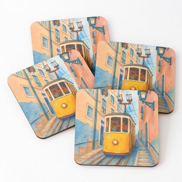 Item preview, Lisbon Tram Yellow – Poster designed and sold by LalaMyArt.