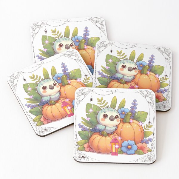 Item preview, Autumn Pumpkin Parrot – Cute Tropical Fall Bird Illustration designed and sold by Sugar Wisdom .