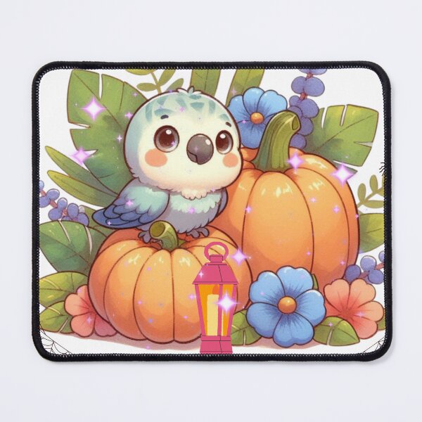 Item preview, Autumn Pumpkin Parrot – Cute Tropical Fall Bird Illustration designed and sold by Sugar Wisdom .