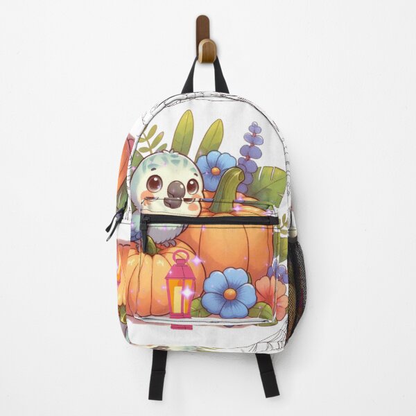 Item preview, Autumn Pumpkin Parrot – Cute Tropical Fall Bird Illustration designed and sold by Sugar Wisdom .