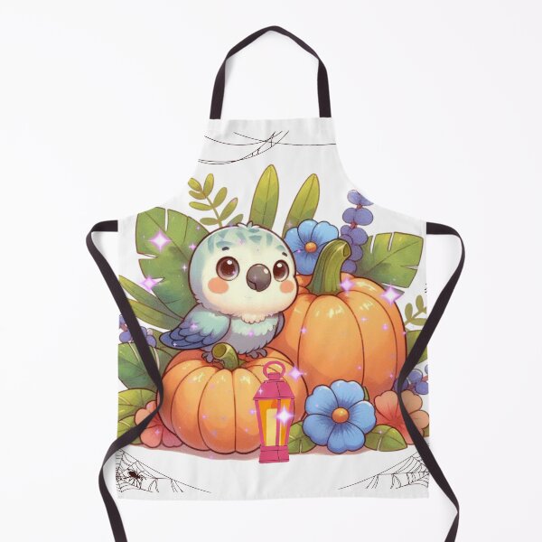 Item preview, Autumn Pumpkin Parrot – Cute Tropical Fall Bird Illustration designed and sold by Sugar Wisdom .