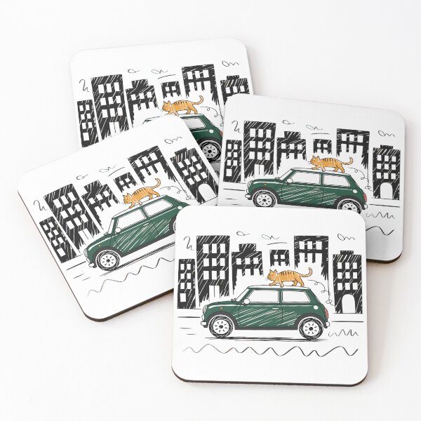 Item preview, Vintage Classic Car T-Shirt Cat Fun designed and sold by PrintCarClub.