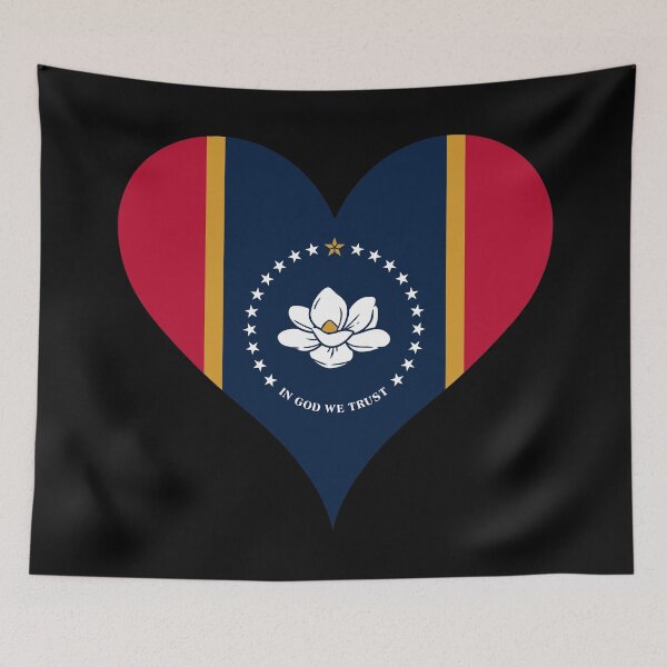 Item preview, Mississippi Heart Flag designed and sold by NTGUILTY.