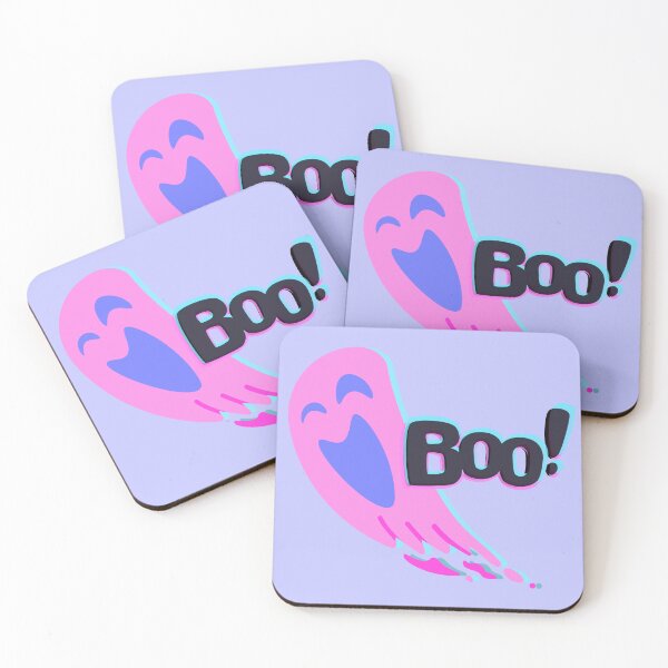 Item preview, Pink Neon Ghost with Boo Text – Spooky Cute Halloween Design designed and sold by Furkan Al-Gburi.