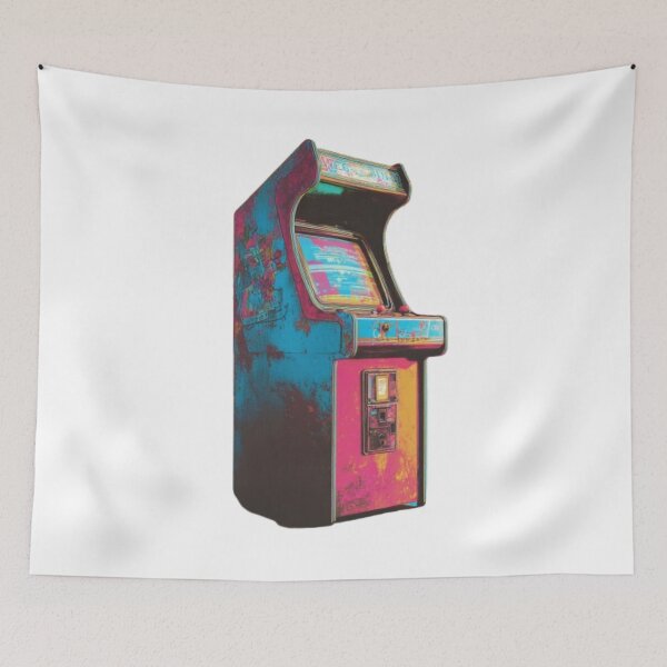 Item preview, Retro Arcade Machine – Vintage 80s Gaming Aesthetic designed and sold by AlexLineArt.
