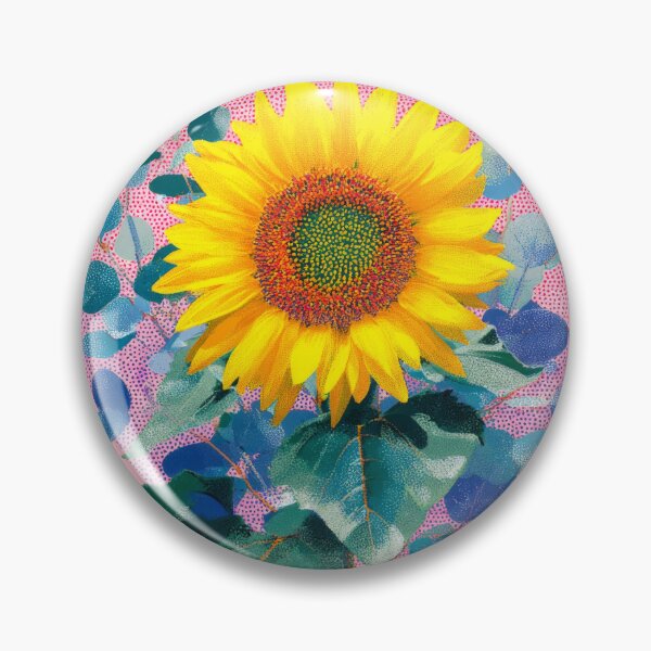 Item preview, Sunflower and Eucalyptus Pink Glow designed and sold by scicilysimonee.