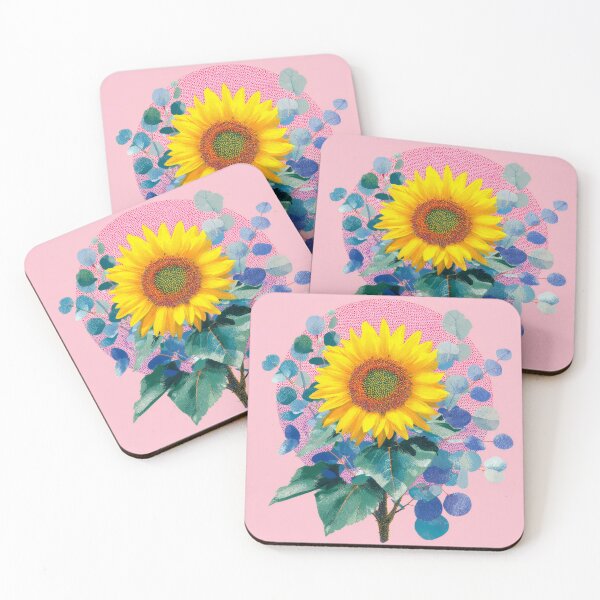 Item preview, Sunflower and Eucalyptus Pink Glow designed and sold by scicilysimonee.