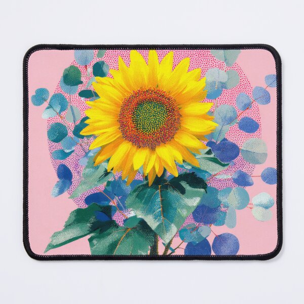 Item preview, Sunflower and Eucalyptus Pink Glow designed and sold by scicilysimonee.