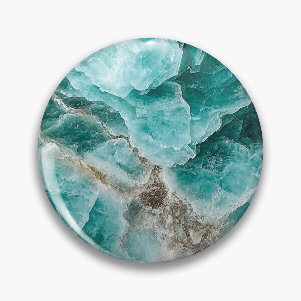 Item preview, Glossy Turquoise Crystal Seamless Pattern – Elegant Mineral Texture designed and sold by DigitaICraft.