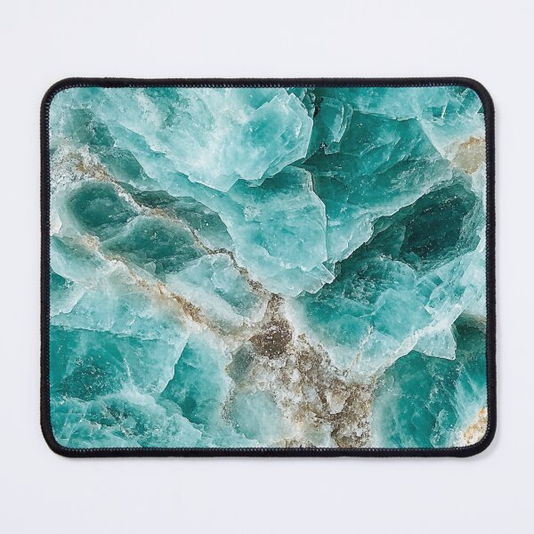 Item preview, Glossy Turquoise Crystal Seamless Pattern – Elegant Mineral Texture designed and sold by DigitaICraft.