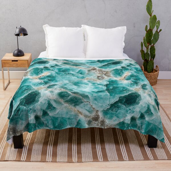Item preview, Glossy Turquoise Crystal Seamless Pattern – Elegant Mineral Texture designed and sold by DigitaICraft.
