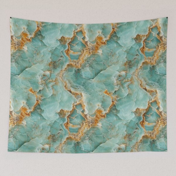 Item preview, Luxury Aqua Crystal Seamless Artwork – Modern Gemstone-Inspired Pattern designed and sold by DigitaICraft.