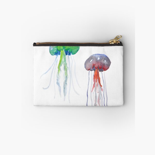 Item preview, Fluorescent Jellyfish Watercolour – Bioluminescence Inspired Art designed and sold by maisielabmouse.