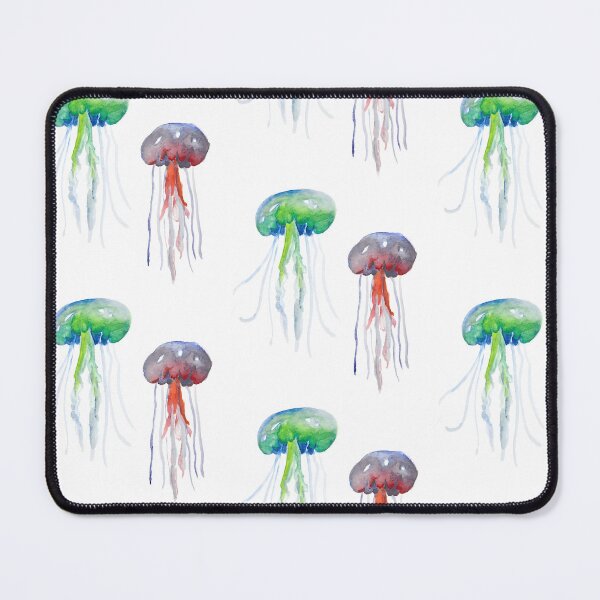 Item preview, Fluorescent Jellyfish Watercolour – Bioluminescence Inspired Art designed and sold by maisielabmouse.