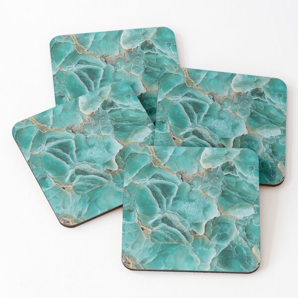 Item preview, Soft Turquoise Seamless Texture – Polished Mineral-Inspired Design designed and sold by DigitaICraft.