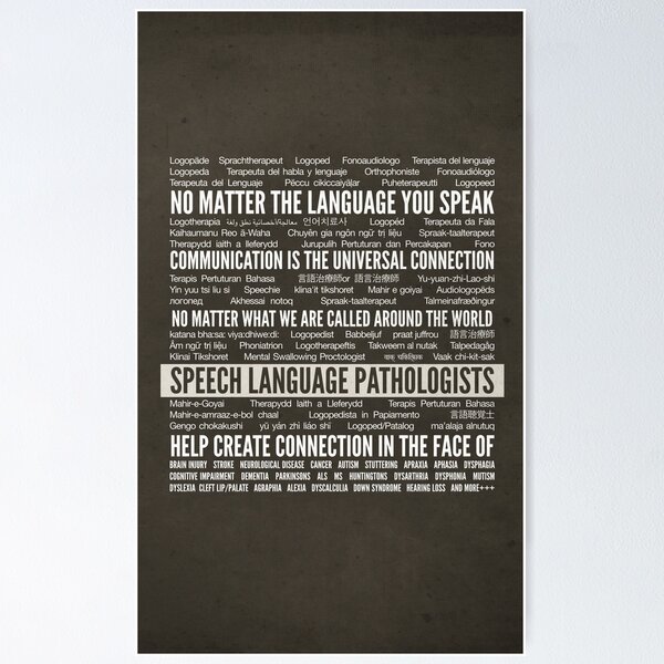 Item preview, Speech Language Pathologist in over 50 languages designed and sold by slpinsights.