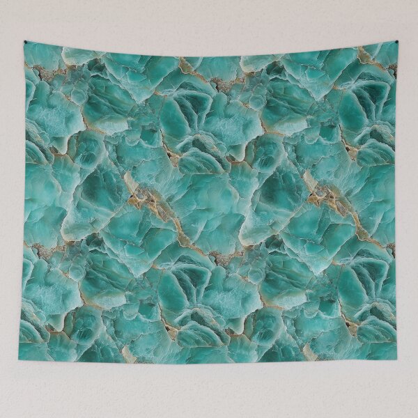 Item preview, Soft Turquoise Seamless Texture – Polished Mineral-Inspired Design designed and sold by DigitaICraft.