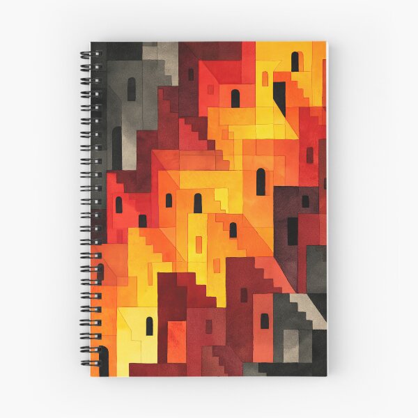 Item preview, Watercolor maze of dreams with impossible stairways designed and sold by Piotrek0001.