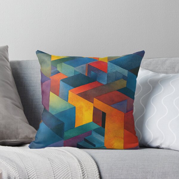 Item preview, Surreal labyrinth vision painted in soft watercolor hues designed and sold by Piotrek0001.