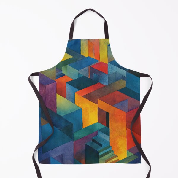 Item preview, Surreal labyrinth vision painted in soft watercolor hues designed and sold by Piotrek0001.