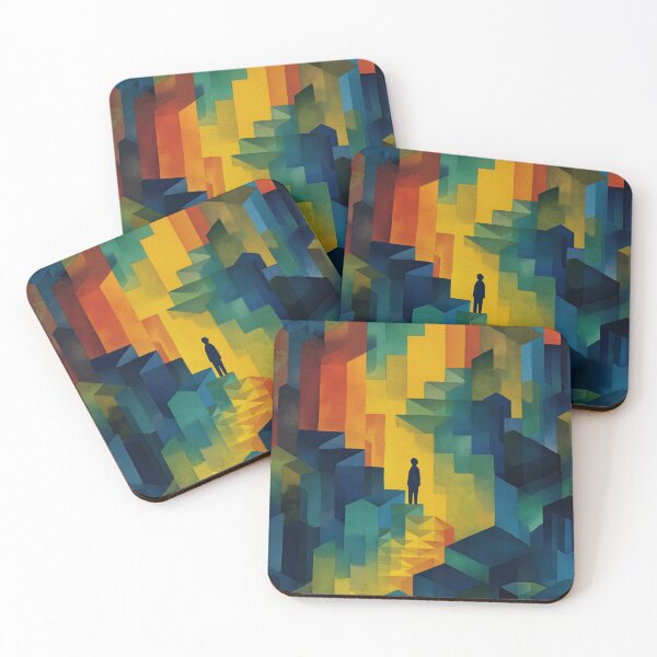 Item preview, Watercolor architecture bending reality with symbolic illusions designed and sold by Piotrek0001.