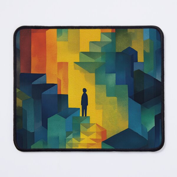 Item preview, Watercolor architecture bending reality with symbolic illusions designed and sold by Piotrek0001.
