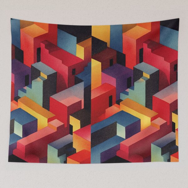 Item preview, Endless watercolor labyrinth leading into surreal imagination designed and sold by Piotrek0001.
