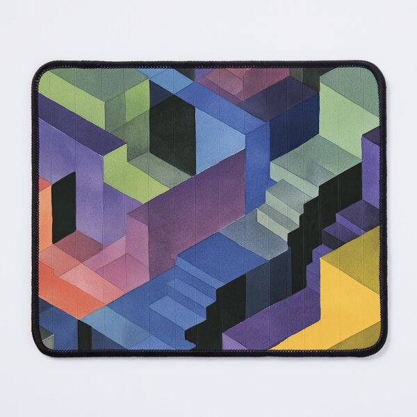 Item preview, Watercolor maze of illusions and surreal dream spaces designed and sold by Piotrek0001.