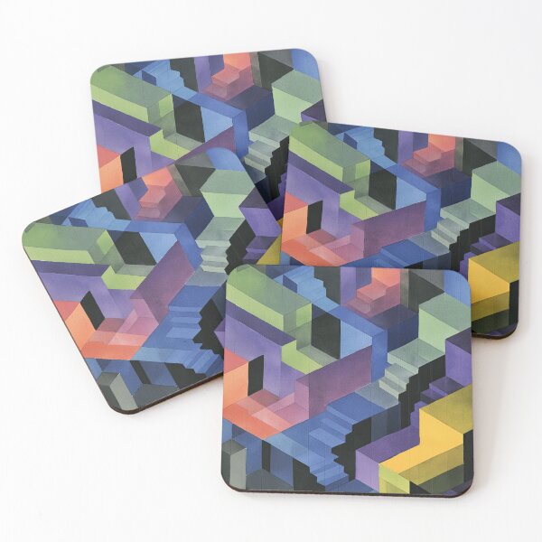 Item preview, Watercolor maze of illusions and surreal dream spaces designed and sold by Piotrek0001.