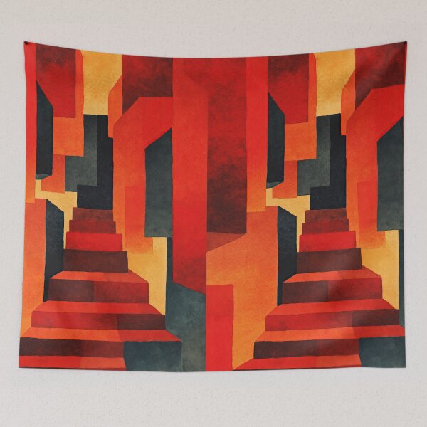 Item preview, Dream labyrinth filled with strange architectural watercolor visions designed and sold by Piotrek0001.
