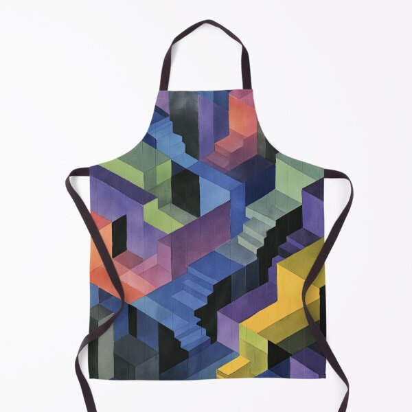 Item preview, Watercolor maze of illusions and surreal dream spaces designed and sold by Piotrek0001.