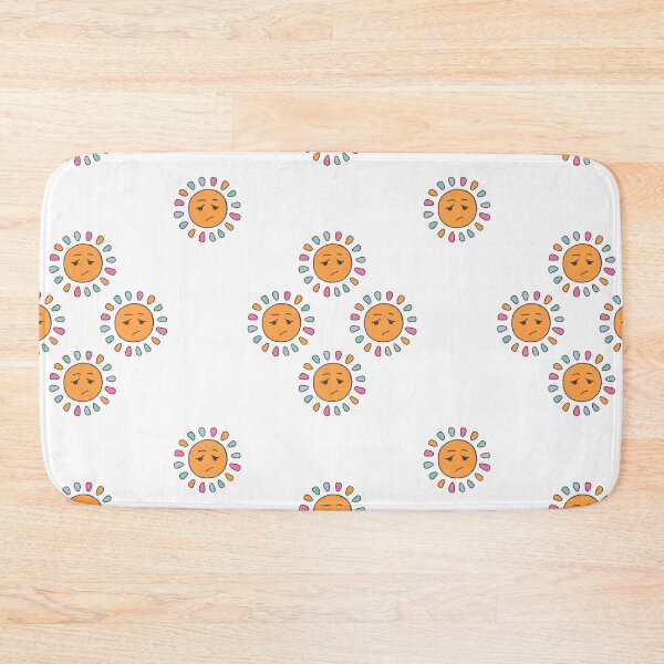 Item preview, Grumpy Sun Pattern – Expressive Cartoon Vibes designed and sold by KaosK.