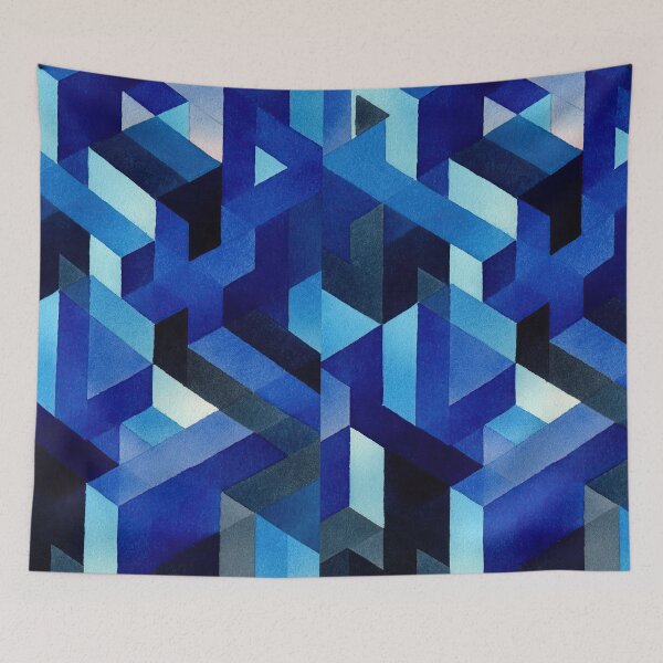 Item preview, Surreal watercolor illustration of symbolic impossible architecture designed and sold by Piotrek0001.