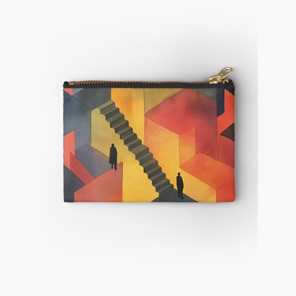 Item preview, Visionary watercolor maze merging surreal geometry and symbolism designed and sold by Piotrek0001.