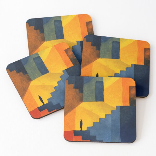 Item preview, Watercolor dream maze with endless surreal architectural shapes designed and sold by Piotrek0001.