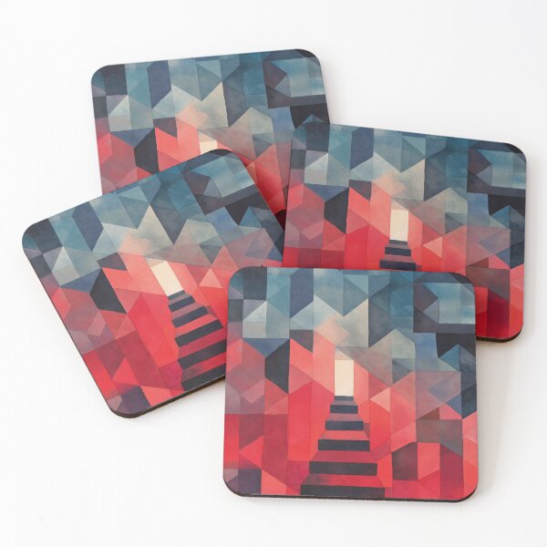 Item preview, Symbolic watercolor labyrinth built from impossible dreamlike structures designed and sold by Piotrek0001.