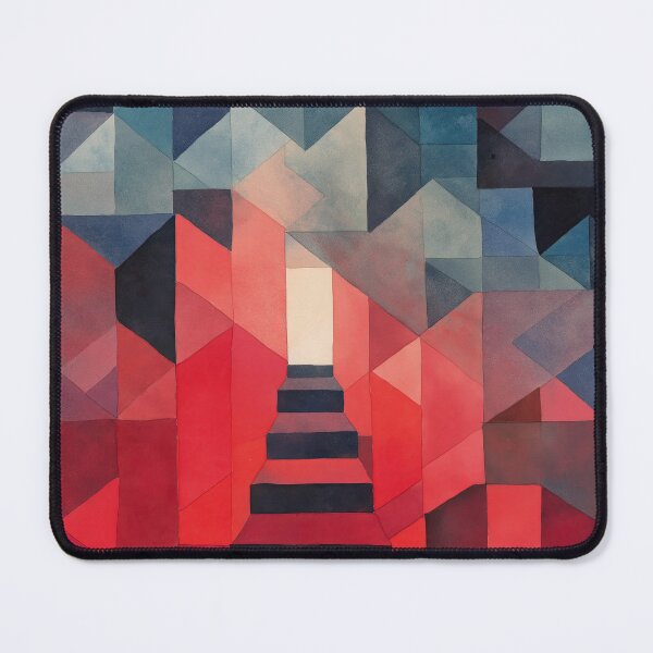 Item preview, Symbolic watercolor labyrinth built from impossible dreamlike structures designed and sold by Piotrek0001.