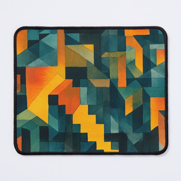 Item preview, Watercolor art of surreal labyrinth and endless stairs designed and sold by Piotrek0001.