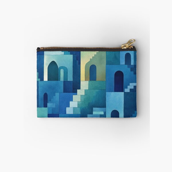 Item preview, Fantastic dream labyrinth painted in calm watercolor tones designed and sold by Piotrek0001.