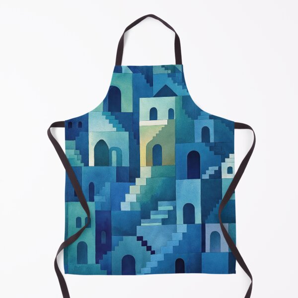 Item preview, Fantastic dream labyrinth painted in calm watercolor tones designed and sold by Piotrek0001.