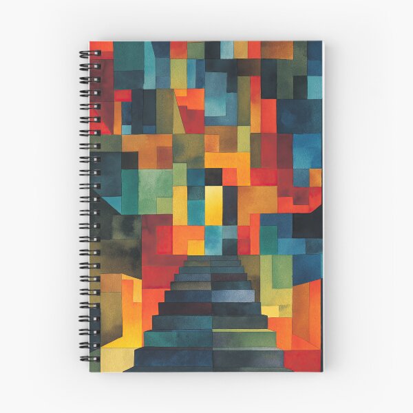 Item preview, Surreal impossible stair maze drawn with watercolor softness designed and sold by Piotrek0001.