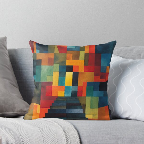 Item preview, Surreal impossible stair maze drawn with watercolor softness designed and sold by Piotrek0001.