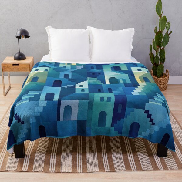 Item preview, Fantastic dream labyrinth painted in calm watercolor tones designed and sold by Piotrek0001.